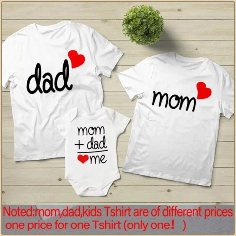 2025 Summer Family Matching T-Shirts – Dad Mom and Me Outfits, Parent - Child Clothing Set - FastZen