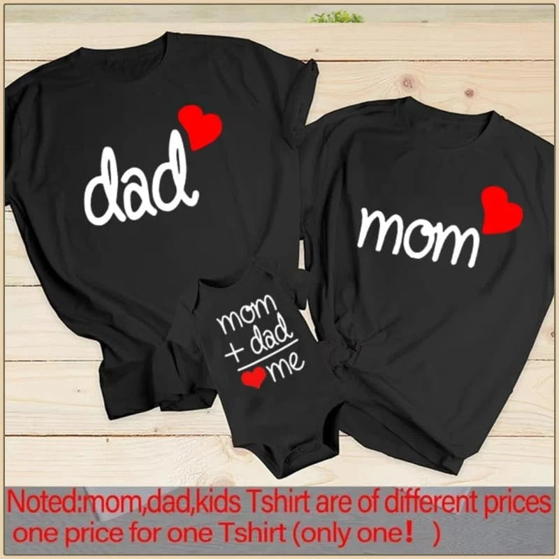 2025 Summer Family Matching T-Shirts – Dad Mom and Me Outfits, Parent - Child Clothing Set - FastZen