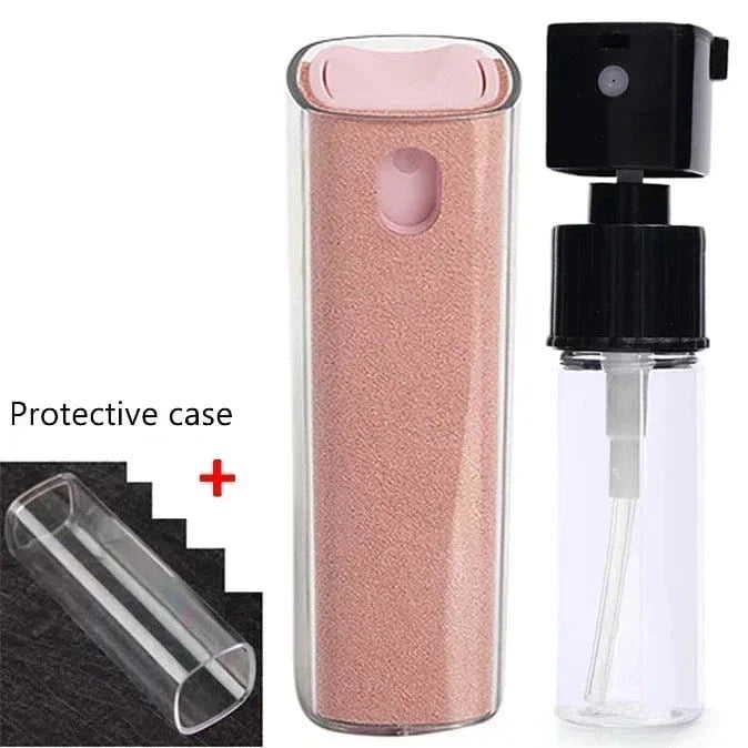 4 - in - 1 Microfiber Screen Cleaner Spray Bottle – For Phone, iPad, Laptop & Glasses - FastZen