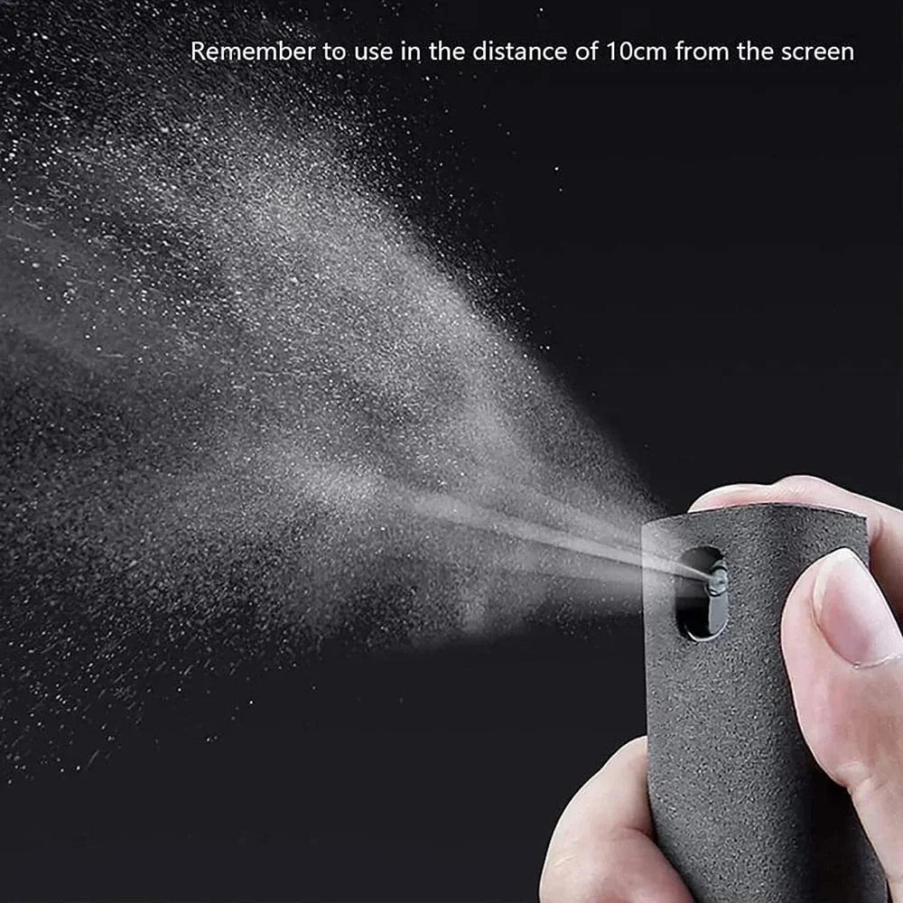 4 - in - 1 Microfiber Screen Cleaner Spray Bottle – For Phone, iPad, Laptop & Glasses - FastZen