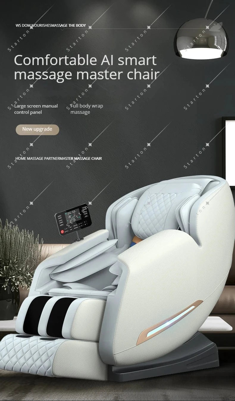 4D Full Body Massage Chair – SL Track, Zero Gravity Recliner, Heating, Airbags, Luxury Electric Massage Sofa - FastZen