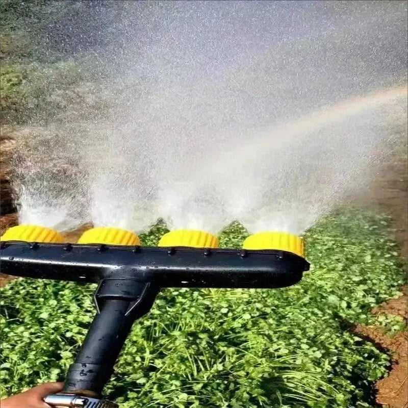 5 Nozzle Black High - Pressure Atomizer – Garden & Agricultural Watering Sprayer for Flowers, Vegetables, and Plants - FastZen