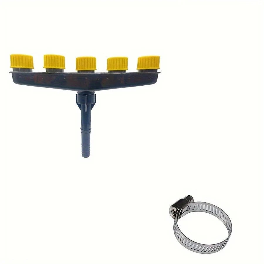 5 Nozzle Black High - Pressure Atomizer – Garden & Agricultural Watering Sprayer for Flowers, Vegetables, and Plants - FastZen