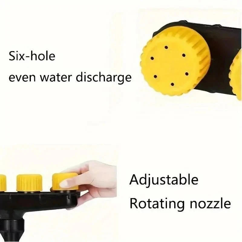 5 Nozzle Black High - Pressure Atomizer – Garden & Agricultural Watering Sprayer for Flowers, Vegetables, and Plants - FastZen