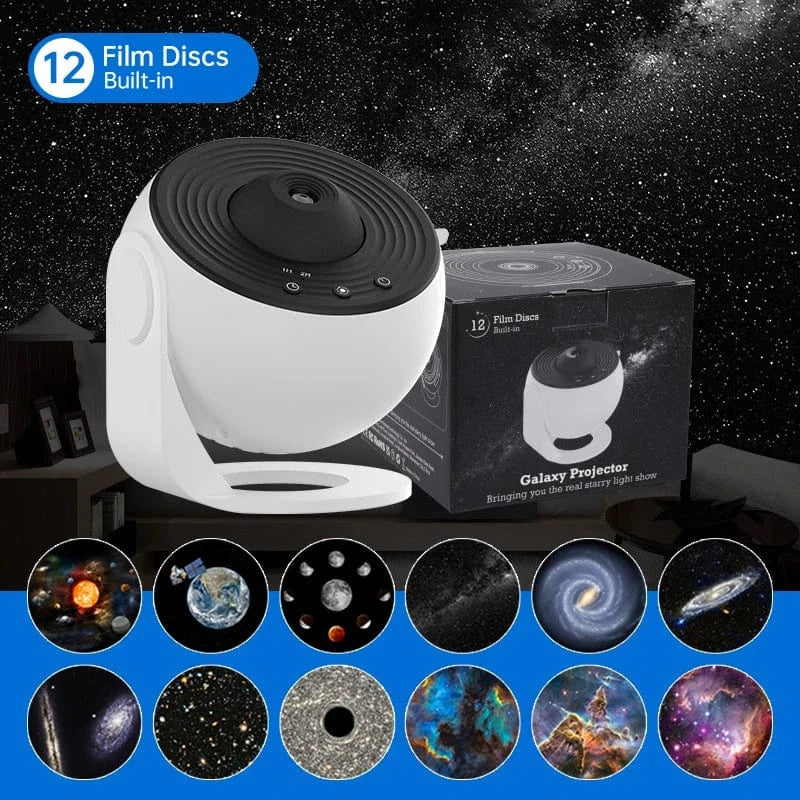 Night Light Galaxy Projector – 360° Rotating Starry Sky Planetarium Lamp