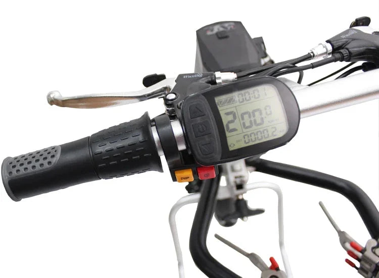 Elesmart Kit de conversion de tracteur de moto électrique 12 pouces 36V 250/350/500W fixation de fauteuil roulant pour aide aux personnes handicapées