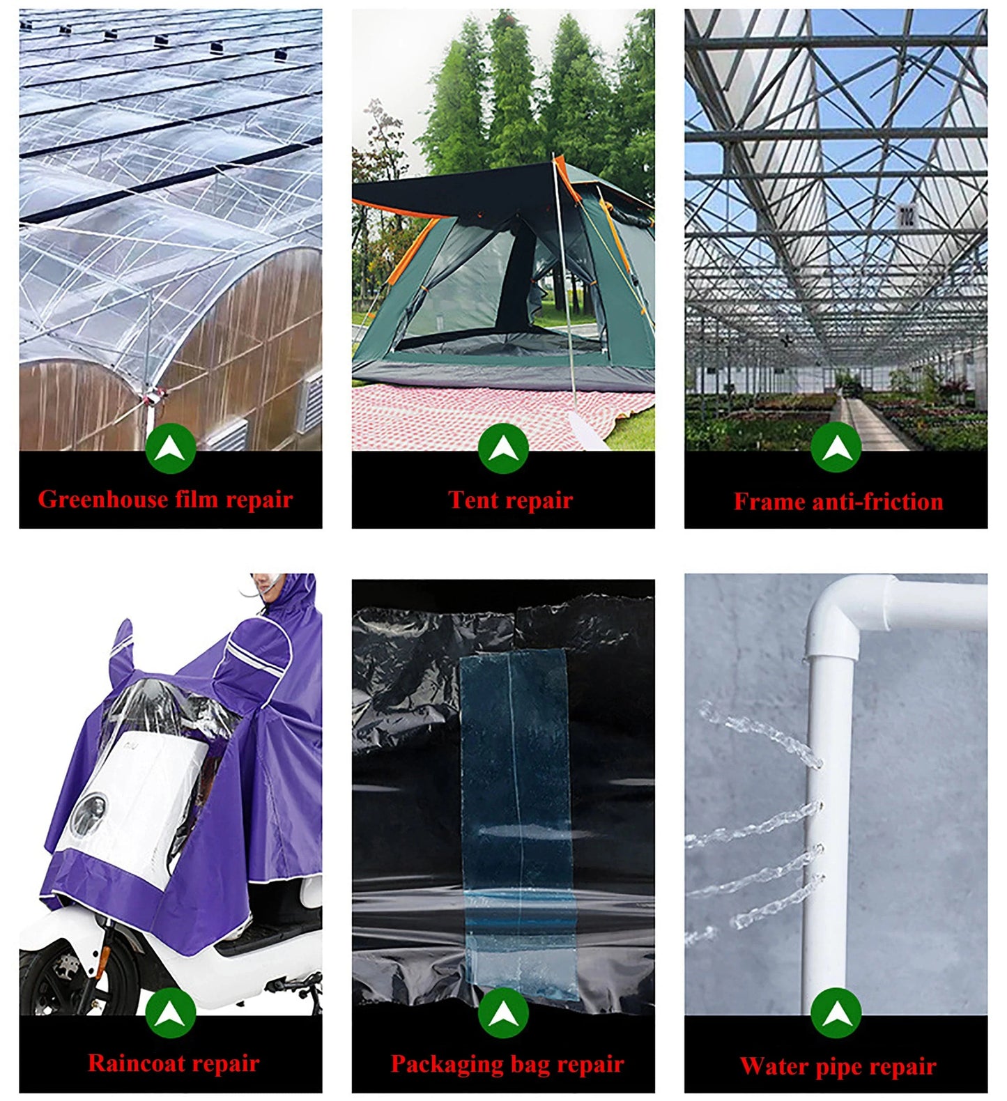 10M UV-Resistant Transparent Greenhouse Film Repair Tape – Strong Adhesive Garden Shed Patch Tape