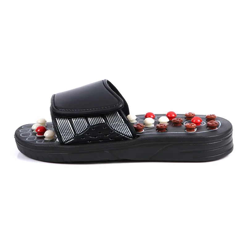 Akupunktur-Therapie Fußmassage Hausschuhe Akupunkturpunkt-aktivierende Reflexologie Fußpflegemassage Schuhe Massage-Sandalen