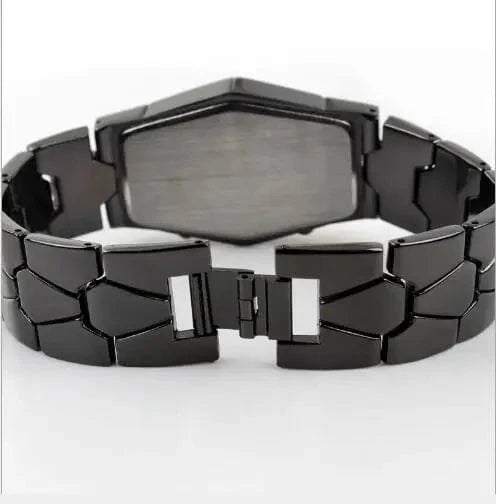 Fashion Men Iron Man Smart Fashion Cobra Head LED Electronic Watch Student Sports Boy Holiday Gift Nightclub Watch