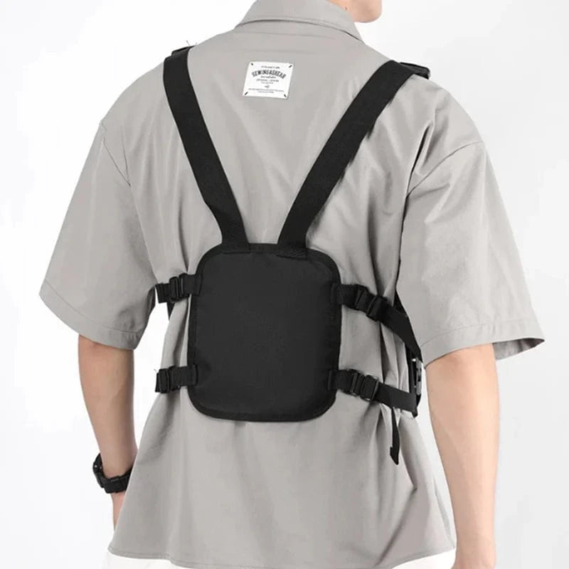 2025 Hip-Hop Streetwear Chest Bag – Unisex Tactical Vest Backpack with Multi-Function Pockets for Sport & Travel