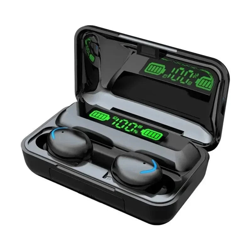 F9 5C Bluetooth headset at Digital display with Charging case