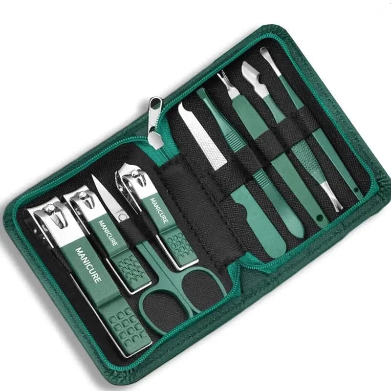 Professional 7/10/12/18-Piece Stainless Steel Manicure & Pedicure Kit