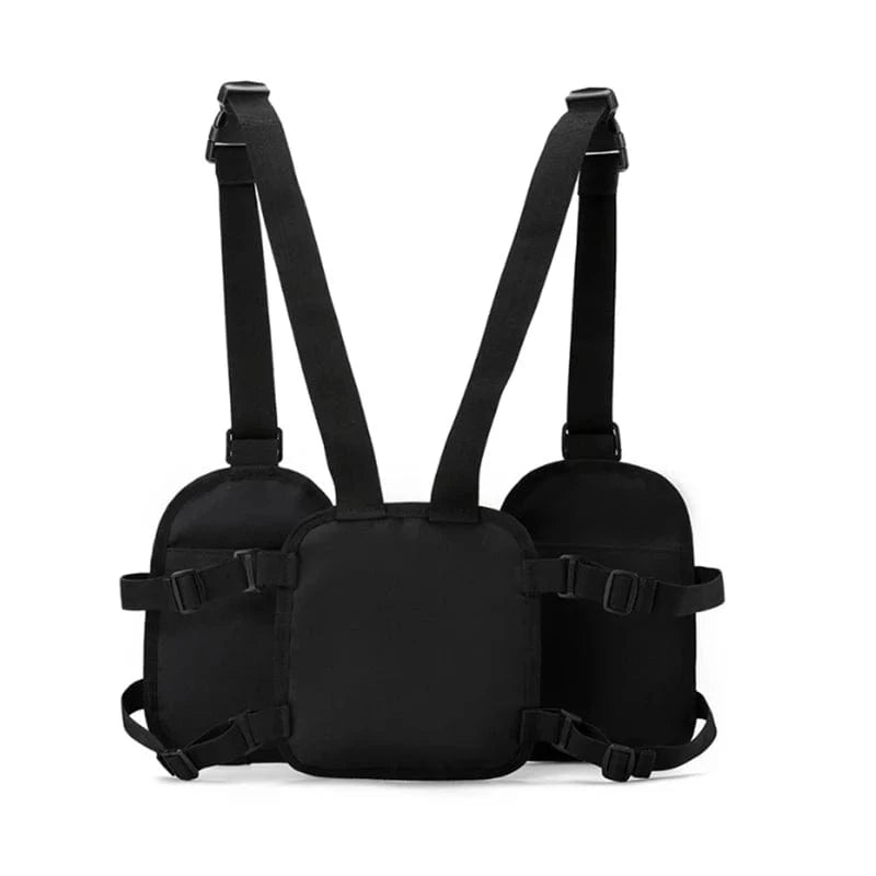2025 Hip-Hop Streetwear Chest Bag – Unisex Tactical Vest Backpack with Multi-Function Pockets for Sport & Travel