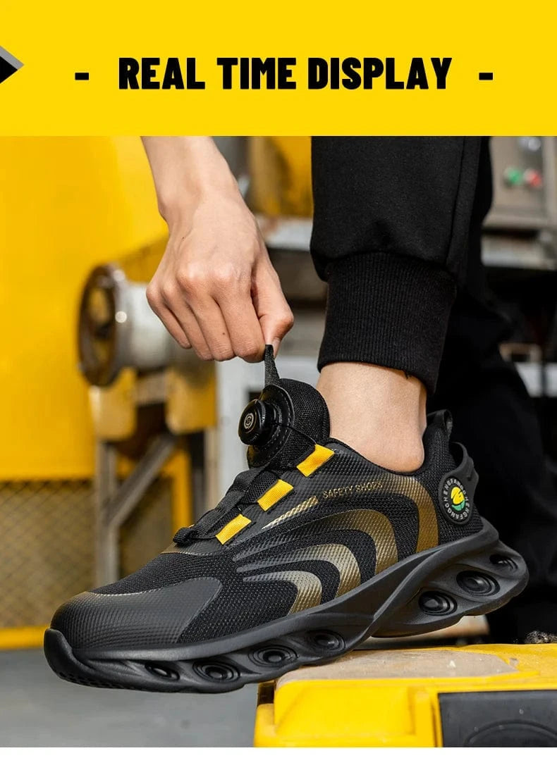 Lightweight Lace-Free Safety Shoes