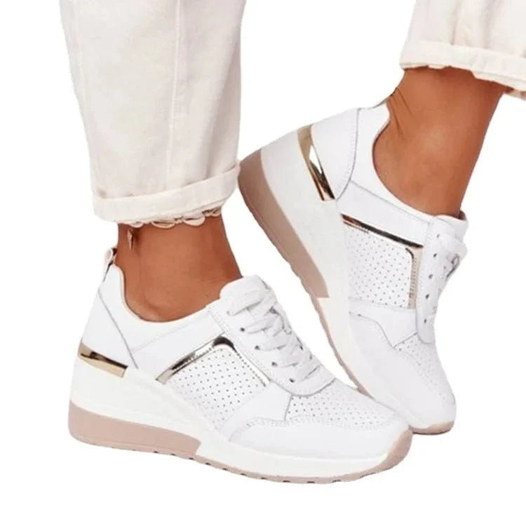 2025 Women’s Air Cushion Wedge Sneakers – Stylish Height-Increasing Sport Shoes for Everyday Comfort