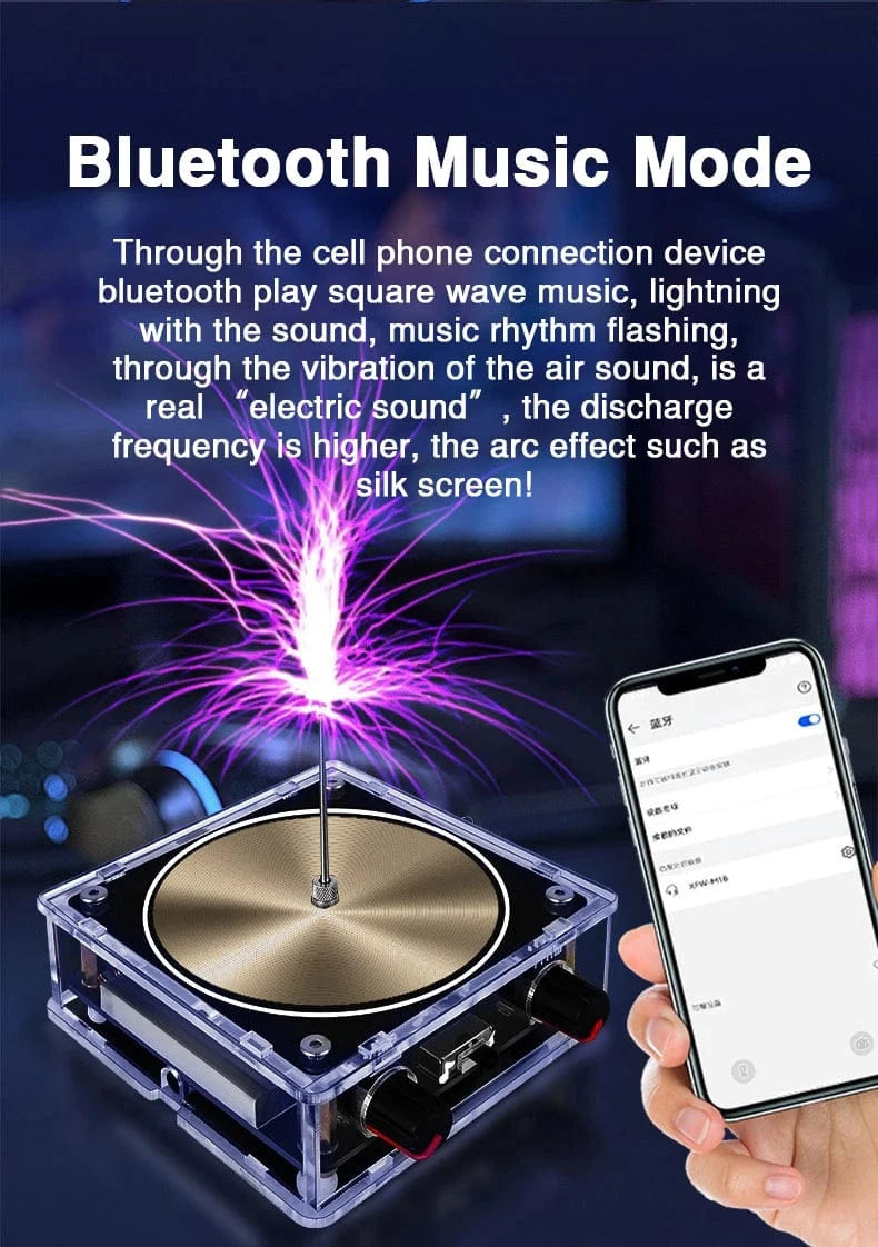 Bluetooth-Compatible Music Tesla Coil Speaker – Touchable Arc Generator for Science Education