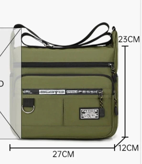 Sac à Bandoulière de Luxe pour Hommes – Design Sport & Élégant, Grande Capacité