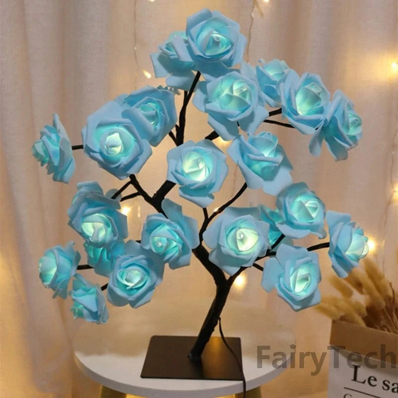 LED Rose Flower Table Lamp – Romantic Fairy Lights Decoration