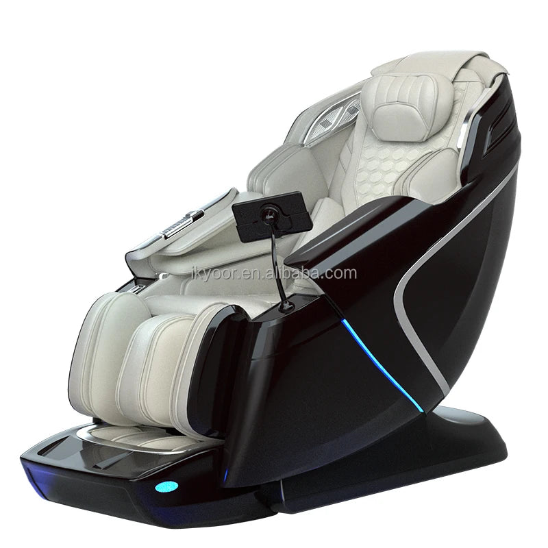 OEM Ganzkörper-4D-SL-Track-Massagesessel mit Schwerelosigkeitsfunktion, 13 Programmen, Heizung und kabellosem Laden