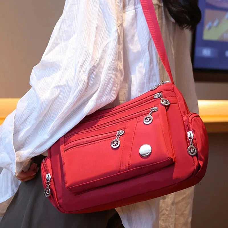 Women’s Oxford Nylon Crossbody Handbag – Travel Shoulder Bag with Multi-Pockets