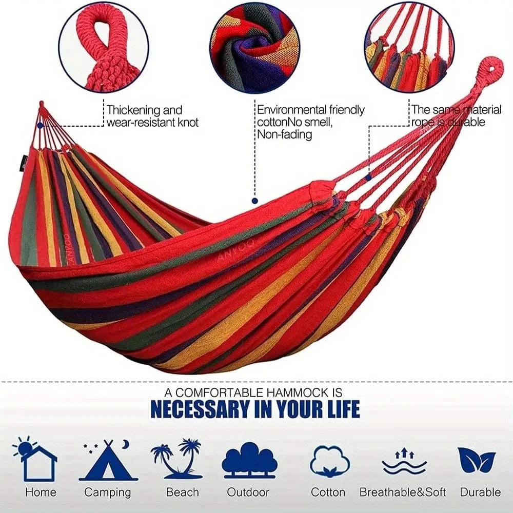 Multi-Function Outdoor Hammock - Anti-tilt, Colorful and Easy to Attach