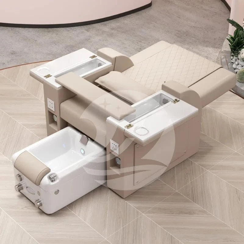 Luxury Electric Pedicure Spa Chair with Full Body Massage, Salon Manicure Sofa & Foot Spa Basin – Premium Spa Furniture