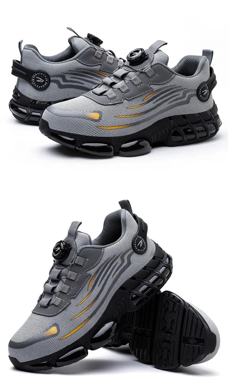 Breathable Slip-On Safety Shoes Lightweight Work Sneakers
