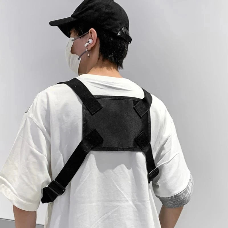 2025 Hip-Hop Streetwear Chest Bag – Unisex Tactical Vest Backpack with Multi-Function Pockets for Sport & Travel