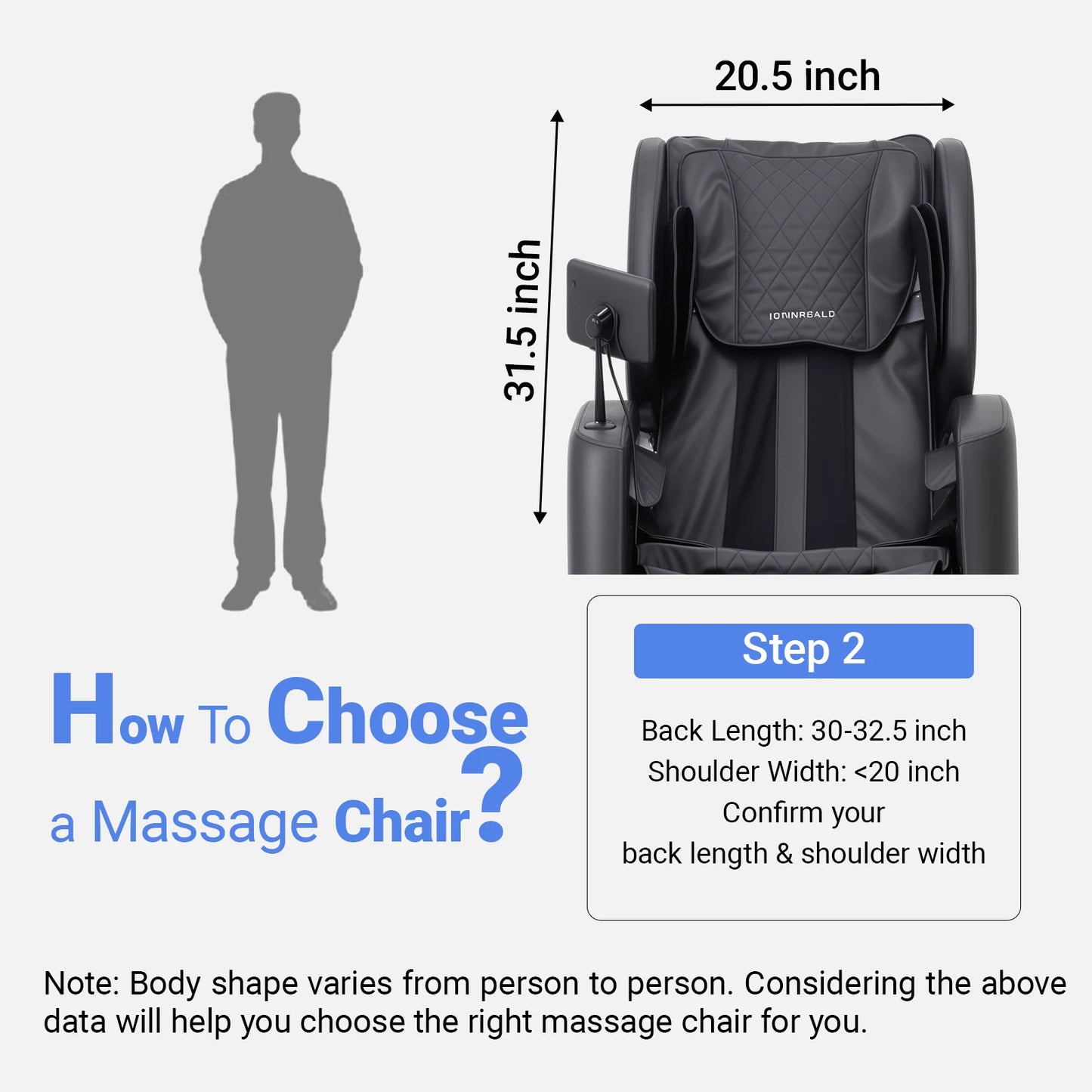 Ganzkörper-Massagesessel mit Schwerelosigkeit, 10 Rollen, Taillenheizung, LCD-Touchscreen, 1,55-1,80 m, Geschenk für Männer/Frauen