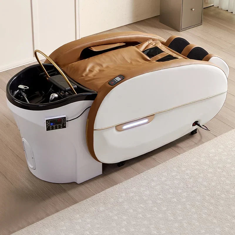 2025 latest Modern intelligent comfortable electric multipurpose hair washing salon table massage shampoo bed