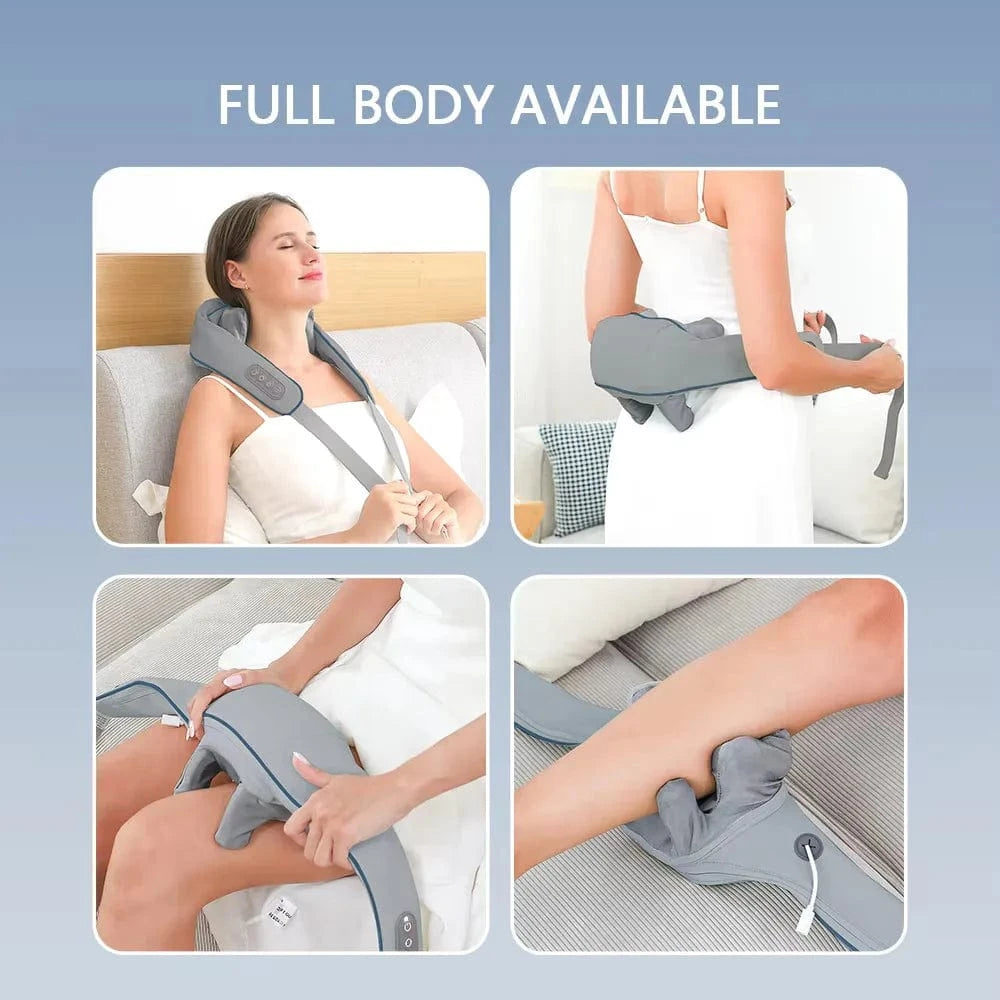 Wireless Neck & Back Massager – Kneading Shoulder, Cervical, and Trapezius Relaxation Shaw