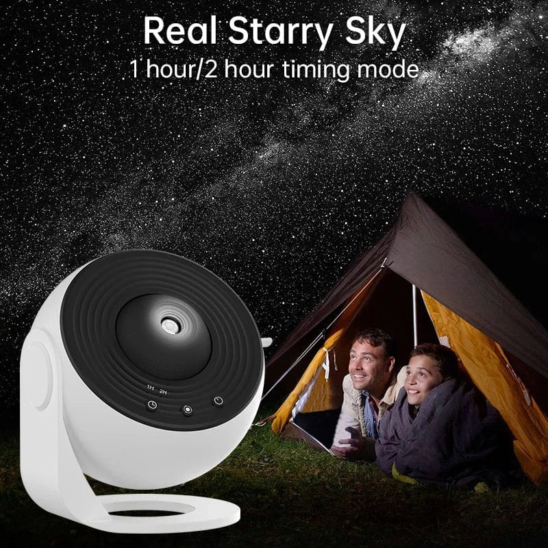 Night Light Galaxy Projector – 360° Rotating Starry Sky Planetarium Lamp