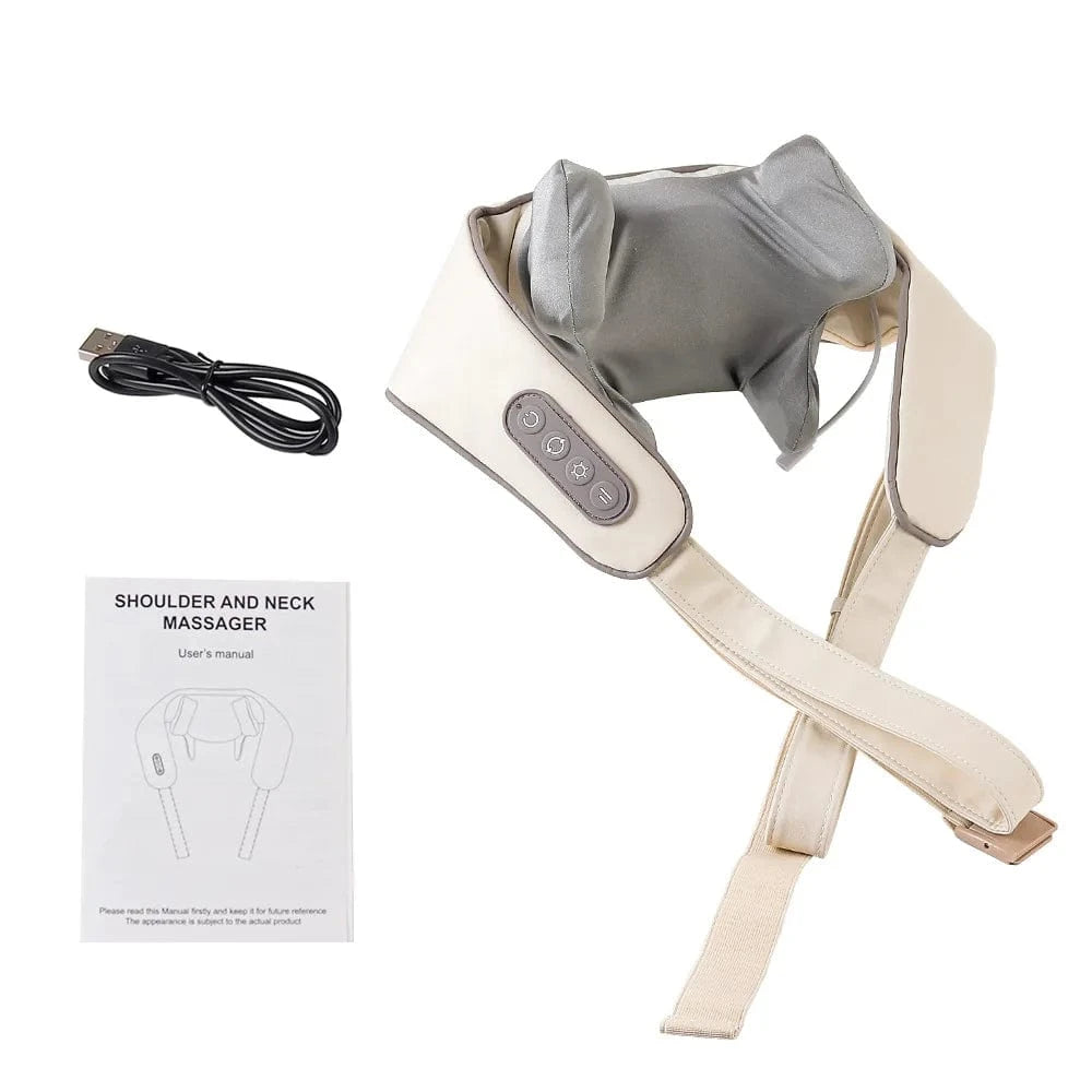 Wireless Neck & Back Massager – Kneading Shoulder, Cervical, and Trapezius Relaxation Shaw