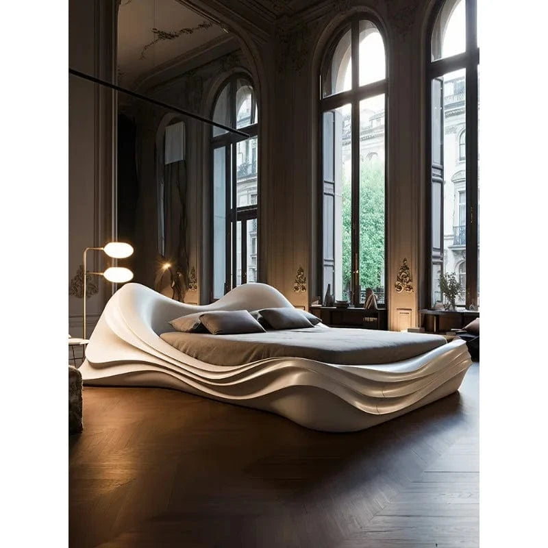 French fashion light luxury art aesthetics double bed master bedroom modern light luxury furniture
