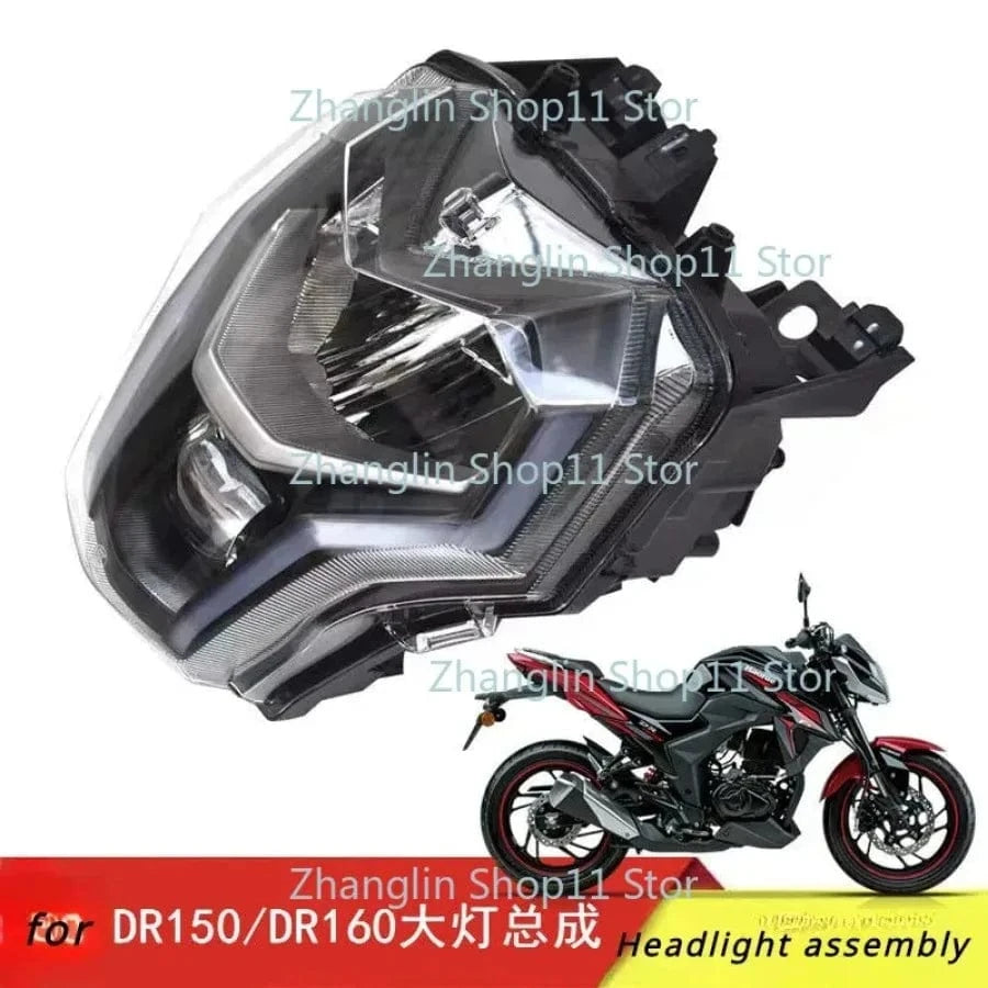 1pc FOR Suzuki Haojue DR160 160S DR150 HJ150-10/10A Motorcycle Headlight Glass Transparent Glass Cover Lamp Housing