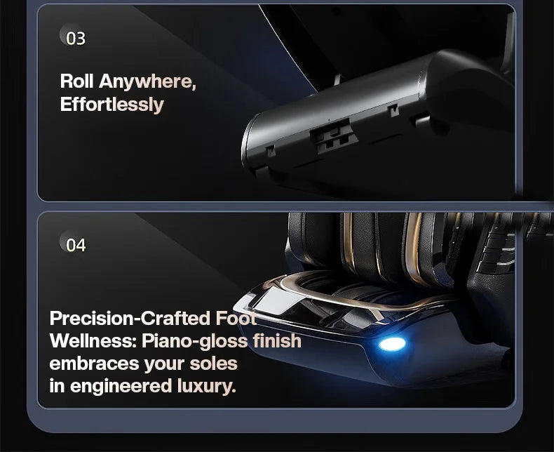 New Tech Zero Gravity Ganzkörper-Luxus-Luftsack, ersetzt Sofa, Sonic Massage, Smart Dual Core elektrischer Massagesessel