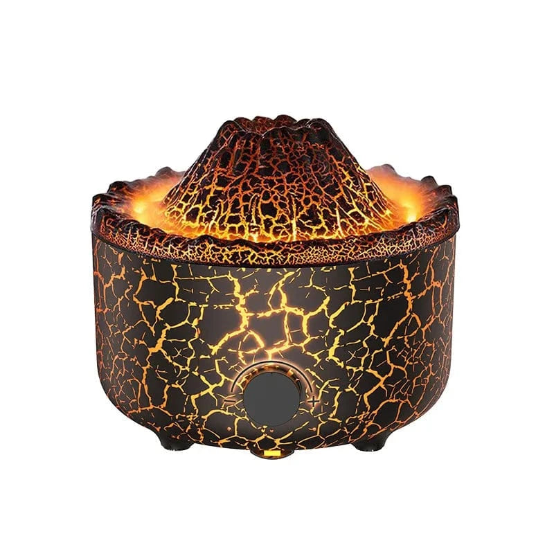 Volcanic Lava Aromatherapy Humidifier – Flame Effect with Simulated Smoke Rings
