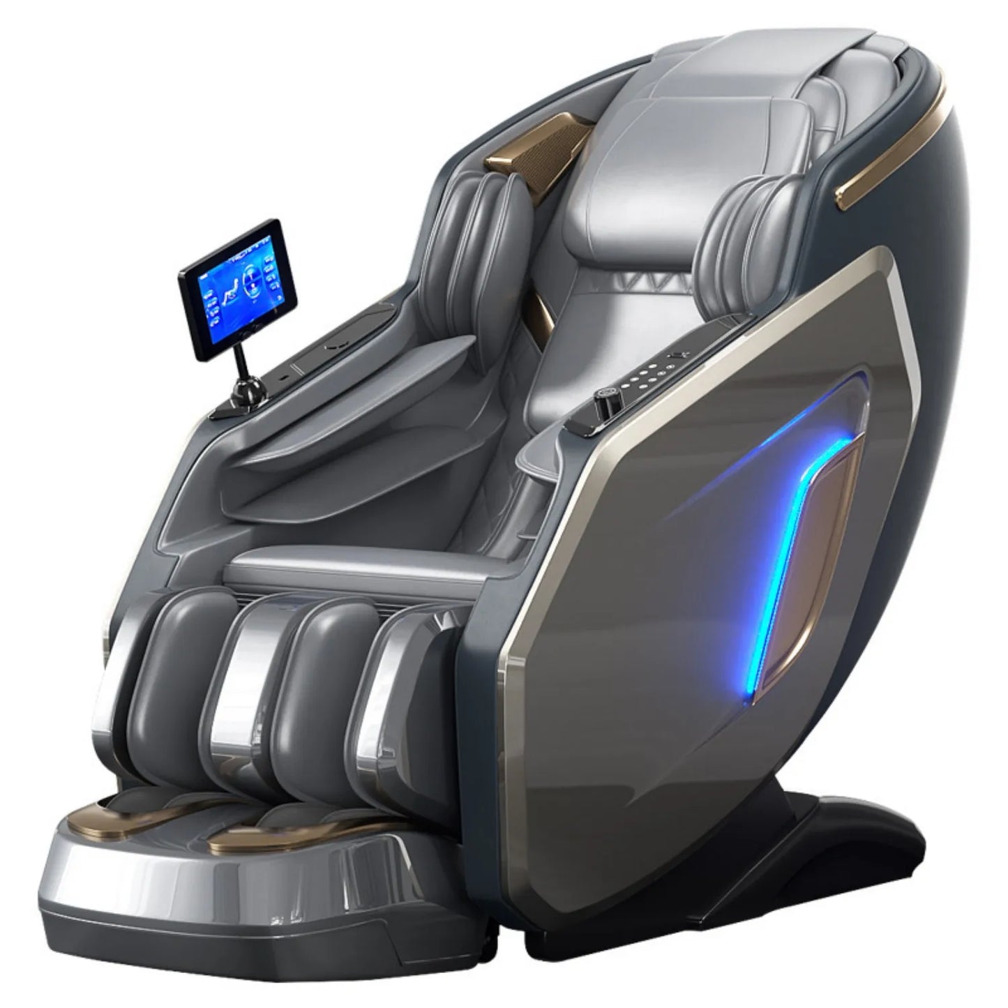Ergonomic Zero Gravity Massage Chair, Shiatsu Technology, Full Body Airbags, Foot roller, Calf Kneading, Bluetooth, Home Comfort