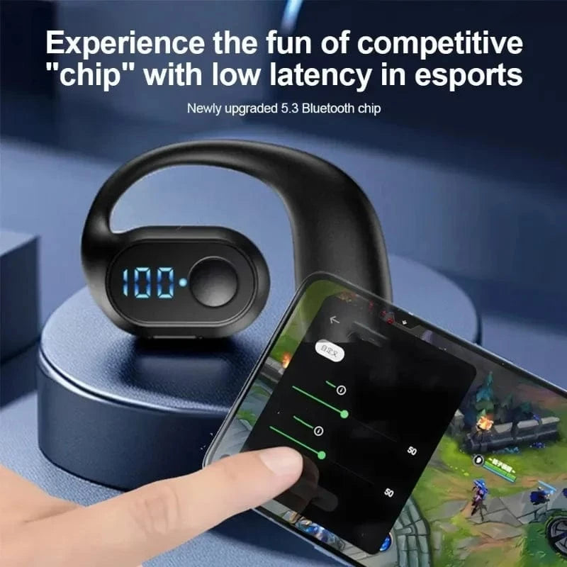 Bluetooth 5.3 Wireless TWS Ear Hook Earphones – HiFi Stereo, Noise Reduction