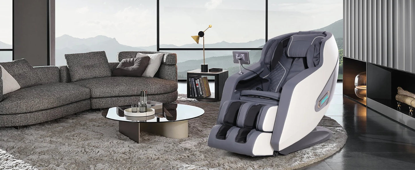 2025 4D Massage Chairs AI Voice Control Zero Gravity Massage Chairs Full Body Shiatsu Scan and Recliner Chair with Yoga Stretch