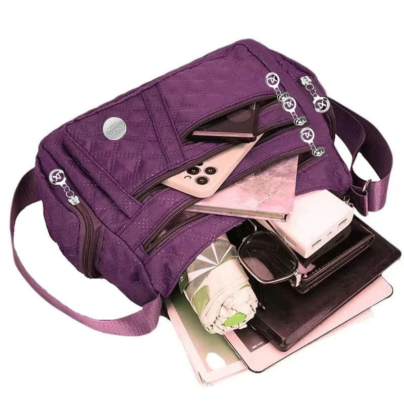 Women’s Oxford Nylon Crossbody Handbag – Travel Shoulder Bag with Multi-Pockets