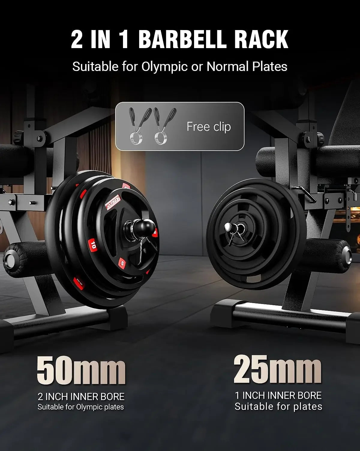 Verstellbare Hantelbank mit Beinpresse und Curlpult, Trainingsbank für Krafttraining im Home-Gym