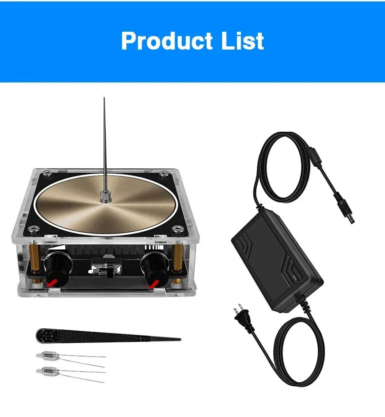 Bluetooth-Compatible Music Tesla Coil Speaker – Touchable Arc Generator for Science Education