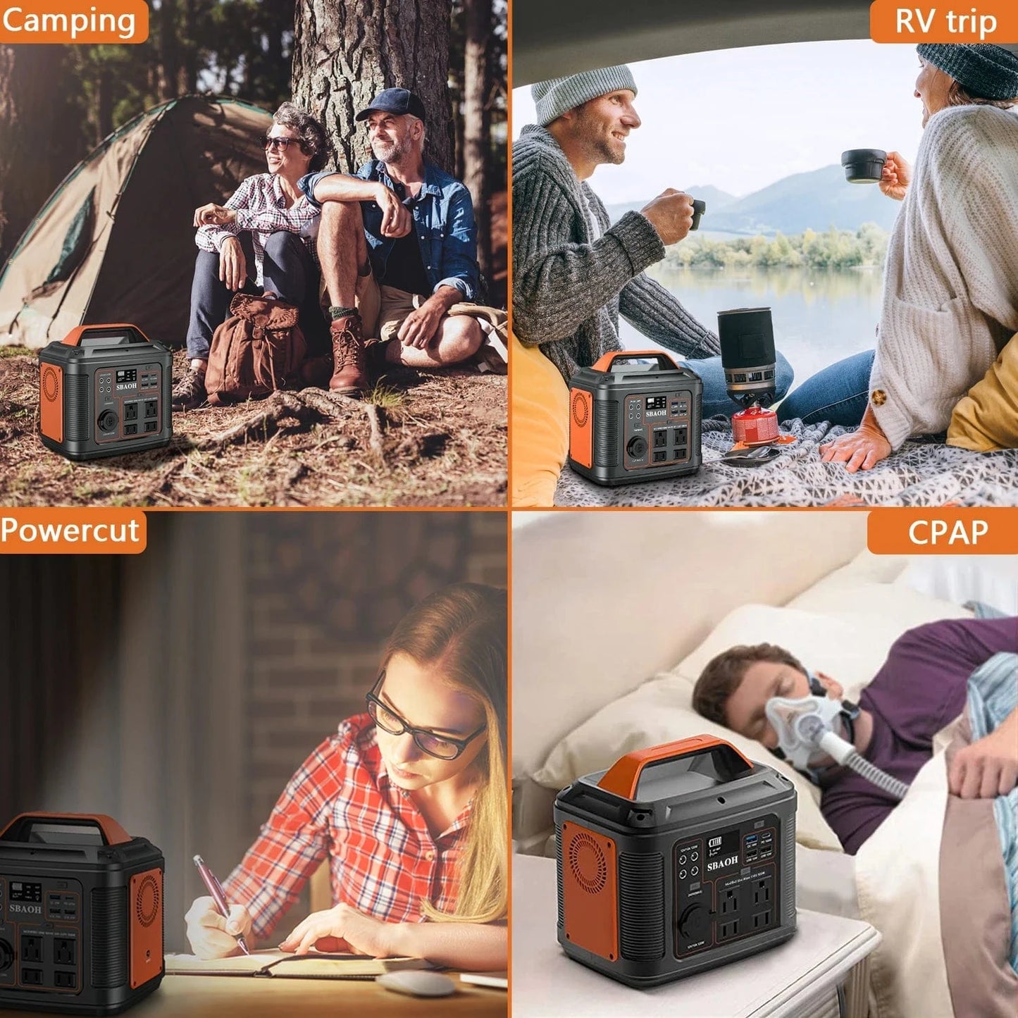 Portable Power Station 300W – 296Wh Solar Generator with Quick Charge