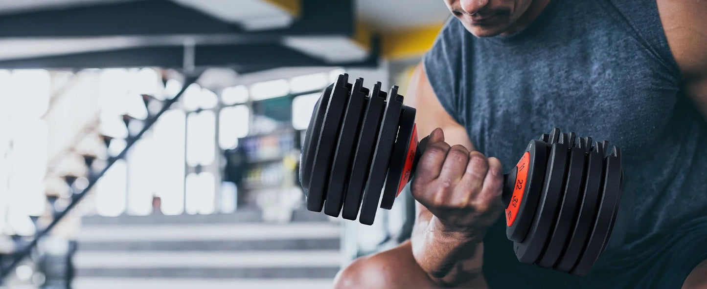 Großhandel ab Werk Preiswertestes verstellbares Hantelset Ein Paar schwarze Trainingshanteln für das Fitnesstraining