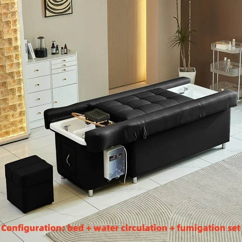 2025 Multifunctional Living Room Bed - Backrest Lift Foot Massage Shampoo Chair Function Comfortable Home Salon Furniture