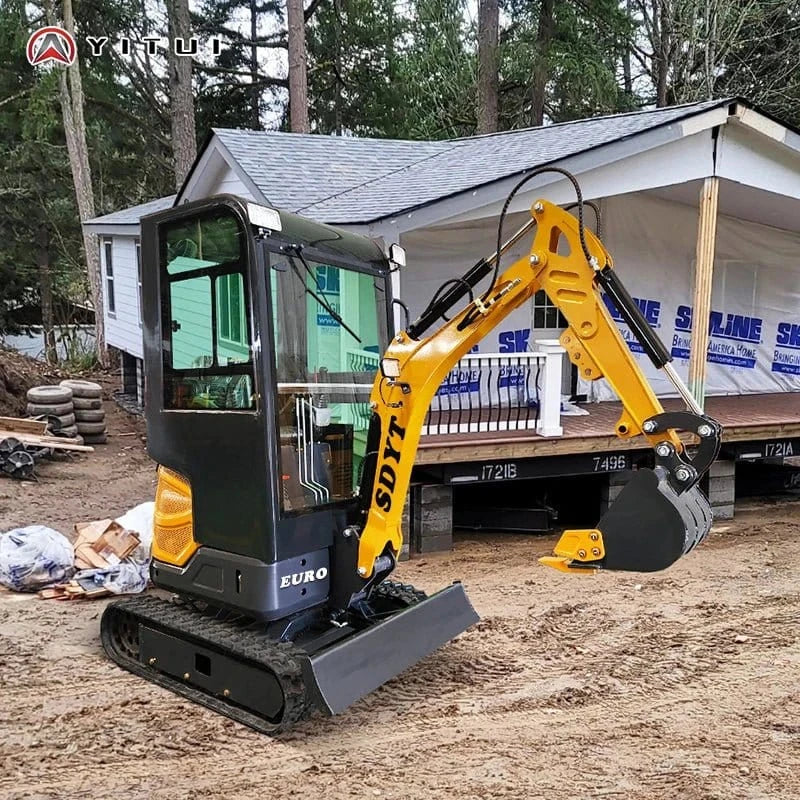 Factory Price Small Excavator 1.2 Ton Of Small Digger EPA Euro 5 Engine Customized Orchard Small Excavator Cheap Price - FastZen