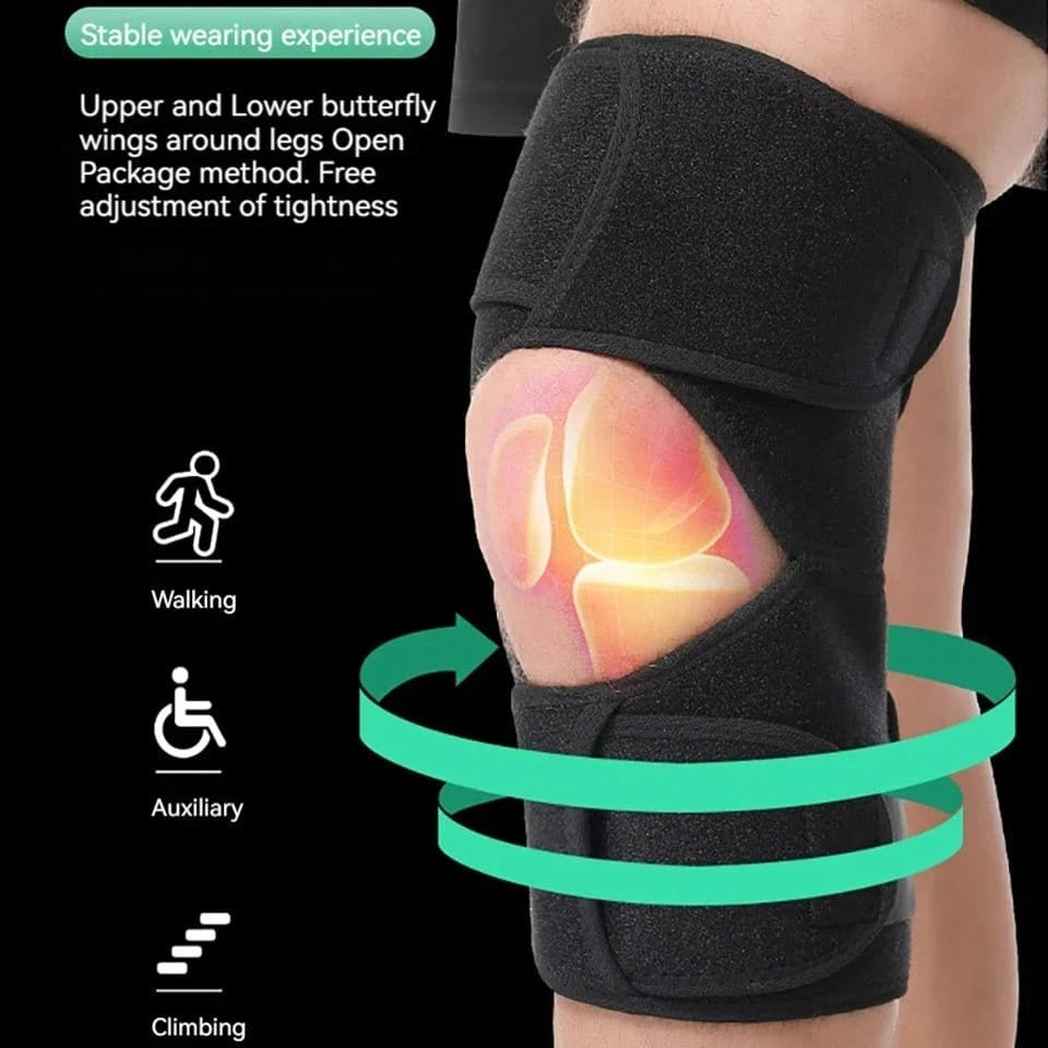 GOBYGO 1Pcs Adjustable Knee Booster Knee Brace For Patella Immobilization Squatting Knee Protector Outdoor Mountaineering Unisex - FastZen
