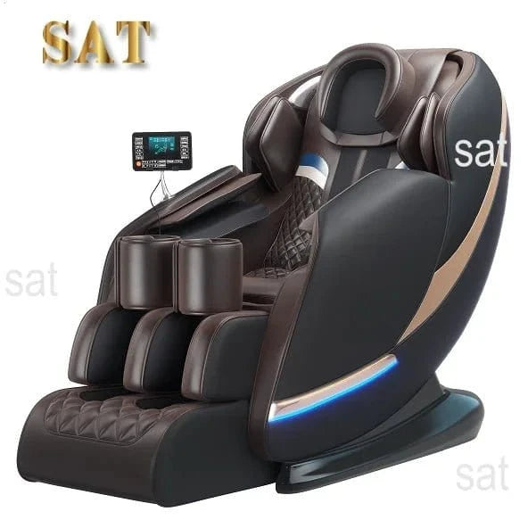 Heated Full Body Massage Chair – High - End Recliner with Foot Rollers & Deep Tissue Therapy - FastZen