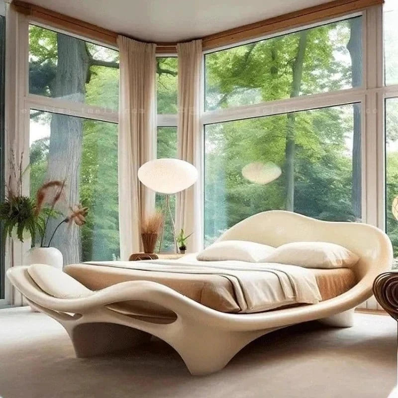 High Quality Nordic Minimalist American Style Soft Wood Wedding Bed Furniture - FastZen